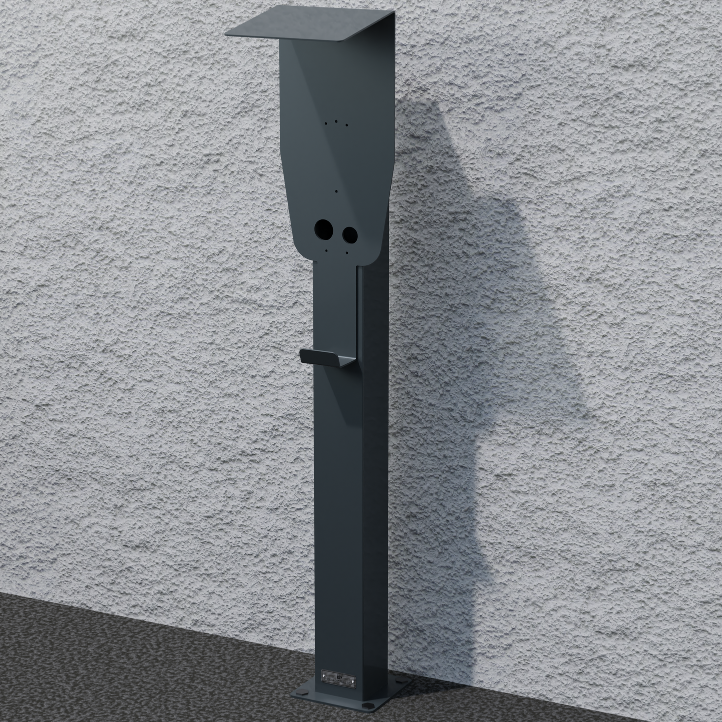 Colonne de charge adaptable sur Delta Electronics AC Wallbox Max avec toit | support | pied | stèle