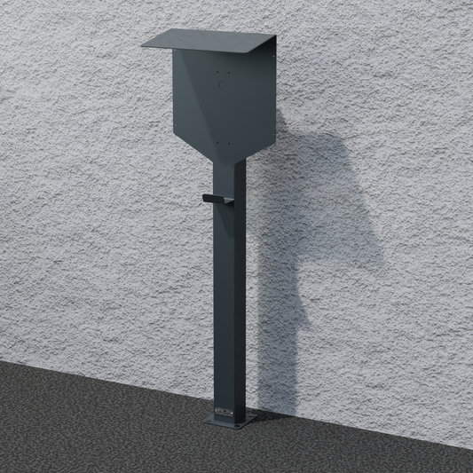 Borne de recharge adaptée à E3/DC easy connect 11kw Wallbox avec toit | support | pied | stèle | base