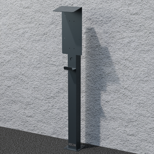 Colonne de charge adaptée à Huawei FusionCharge et SmartCharger Wallbox avec toit | support | pied | stèle | base