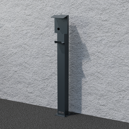 Colonne de charge adaptable sur Pulsar, Pulsar Plus Wallbox avec toit | support | pied | stèle | base