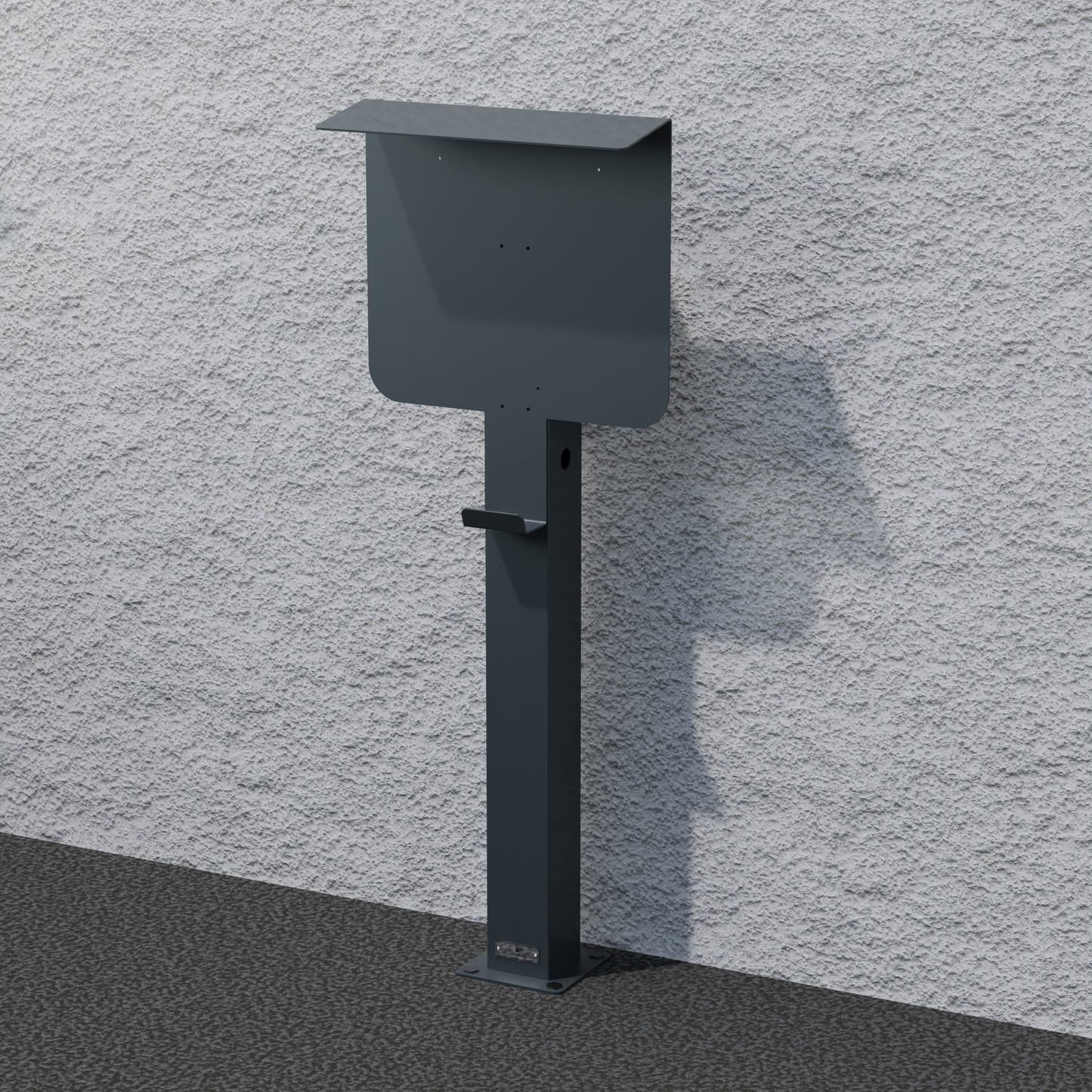 Colonne de charge adaptée à SMA EV Charger Wallbox avec toit | support | pied | stèle | base