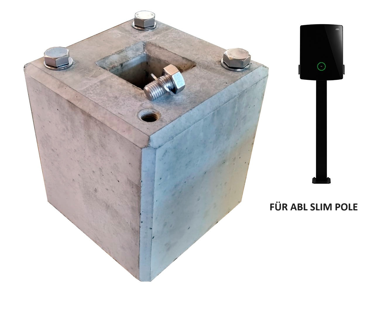 Fondation en béton préfabriqué spécialement adaptée à Original Easee Base 1-Way, 2-Way, 4-Way (90322)