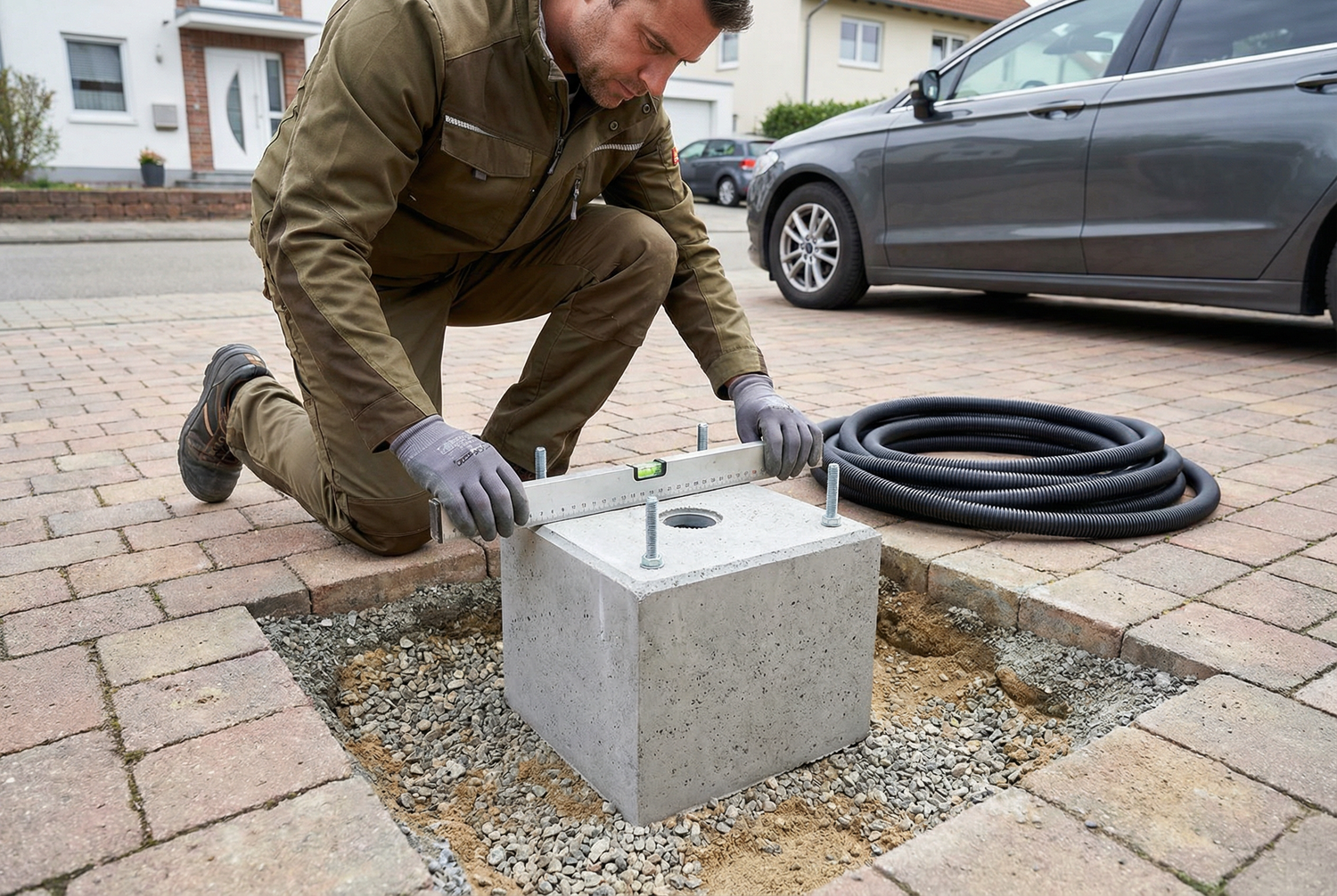 Fondations en béton finies