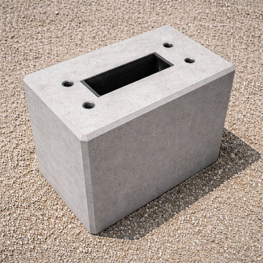 Fertigfundament speziell für Hager XVA135 / XVA140 / XVA137 Standfuß - Ständer Stele