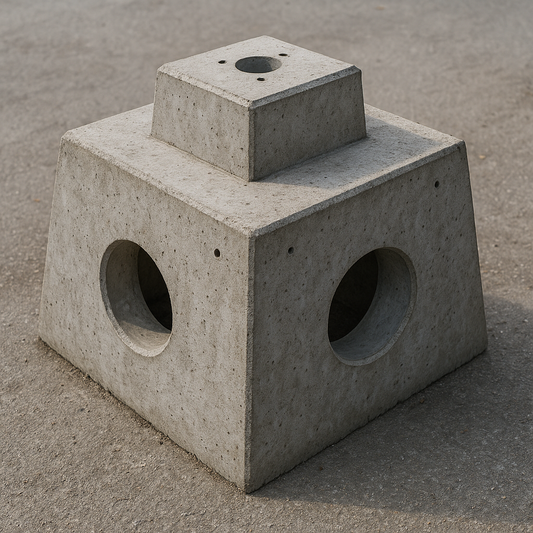 Cito 250 et Cito 500 Socle en béton - Fondation préfabriquée spécialement conçue pour les bornes de recharge Cito - 250 Kg
