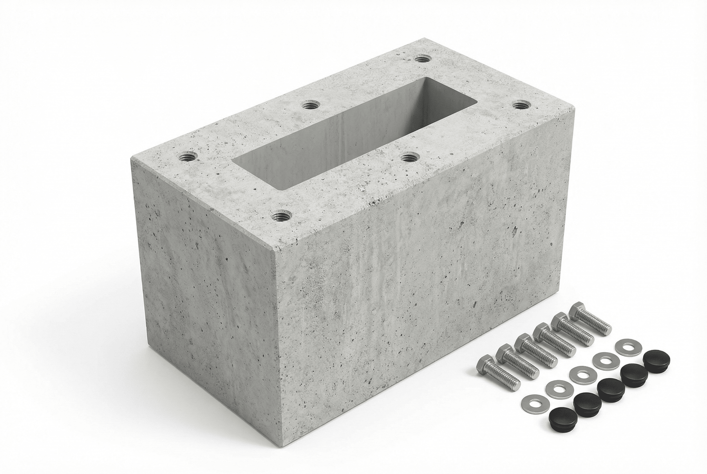 Fondation préfabriquée spécialement conçue pour le pied KeContact P20 / P30 de KEBA, borne de recharge (89735,90735)