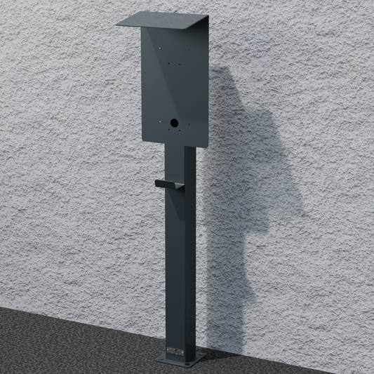 Colonne de charge adaptée à Kostal Enector Wallbox avec toit | support | pied | stèle