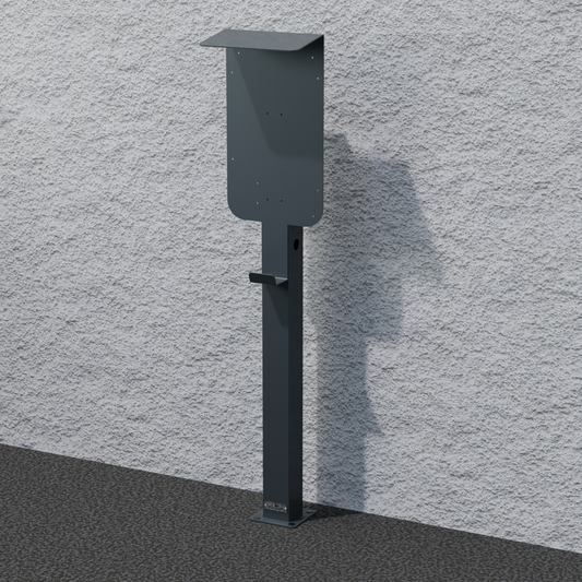 Colonne de recharge adaptée à Sonnen Charger Wallbox avec toit | support | pied | stèle | base