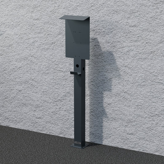 Colonne de charge adaptée à Sungrow Wallbox avec toit | support | pied | stèle | base