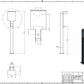 Colonne de charge adaptée à la SolarEdge Home Wallbox avec toit | Support | Pied | Stèle