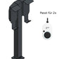 Colonne de charge adaptée à 2 Easee Wallbox avec toit | BESIDE | Support | Pied | Stèle | Base