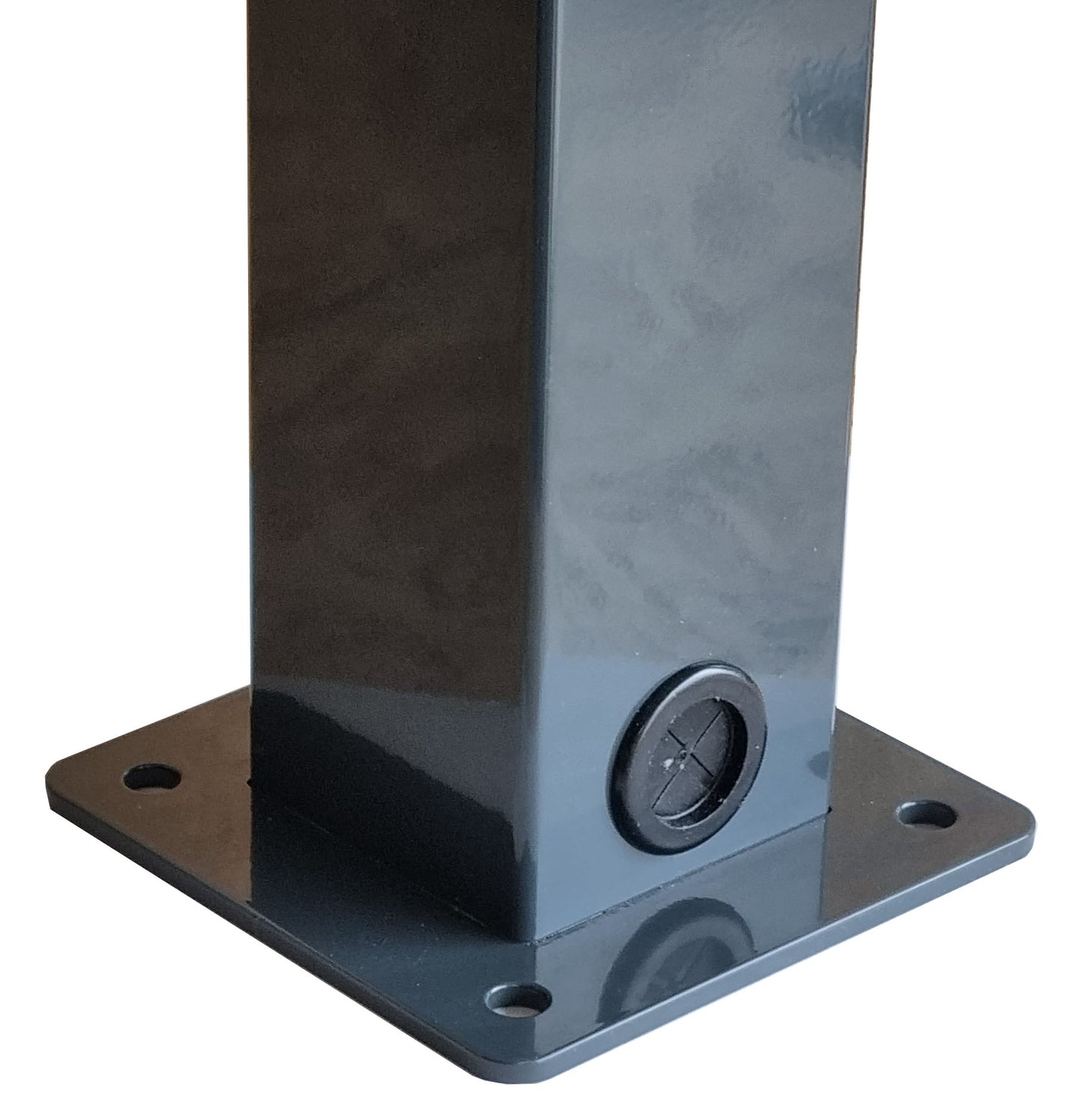 Double colonne de charge adaptée (DUO) pour 2 Mennekes Amtrom Charge Control Wallbox avec toit | support | pied | stèle | base