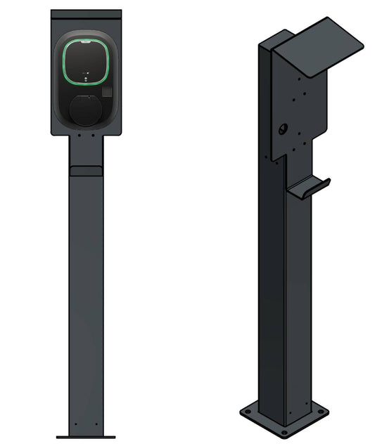 Colonne de charge adaptable sur Pulsar, Pulsar Plus Wallbox avec toit | support | pied | stèle | base