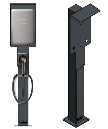 Colonne de charge adaptée à Smartfox Pro Charger Wallbox avec toit | support | pied | stèle