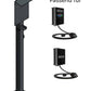 Colonne de recharge adaptée à OpenWB Series 2 Duo / Wallbox standard avec toit et 2 supports de câbles | support | pied | stèle