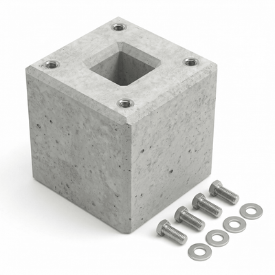 Fondation en béton préfabriqué spécialement adaptée à Original Easee Base 1-Way, 2-Way, 4-Way (90322)