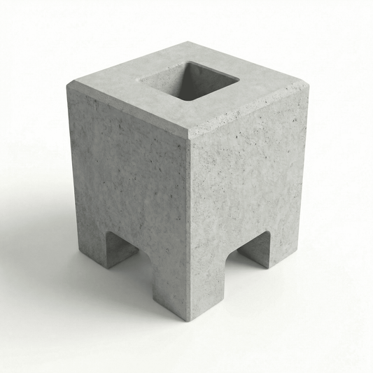 Cito 250 et Cito 500 Socle en béton - Fondation préfabriquée spécialement conçue pour les bornes de recharge Cito - 250 Kg