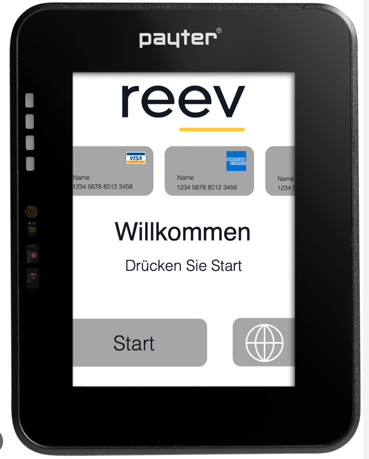 reev Payment Terminal - Zahlungsterminal inklusive 24 Monate reev Payment Terminal Gebühr