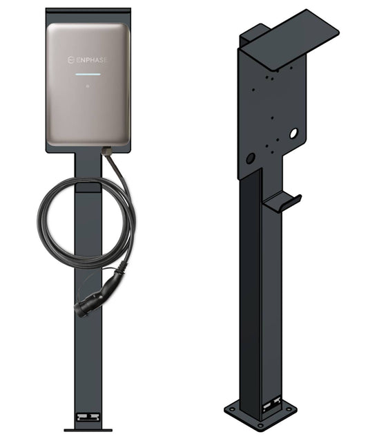 Colonne de charge adaptée à Smartfox Pro Charger Wallbox avec toit | support | pied | stèle