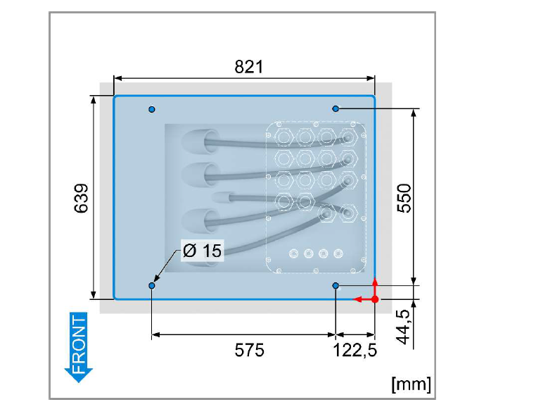 Fertigfundament für Delta UFC 500 Ladesäule