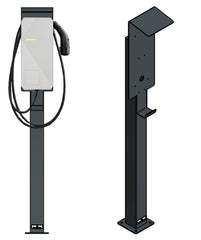 Colonne de recharge adaptée à Loxone Tree ou Air Wallbox avec toit | support | pied | stèle | base