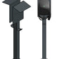 Double colonne de charge adaptée à 2x Mercedes Benz ECE Wallbox avec toit | support | pied | stèle | base